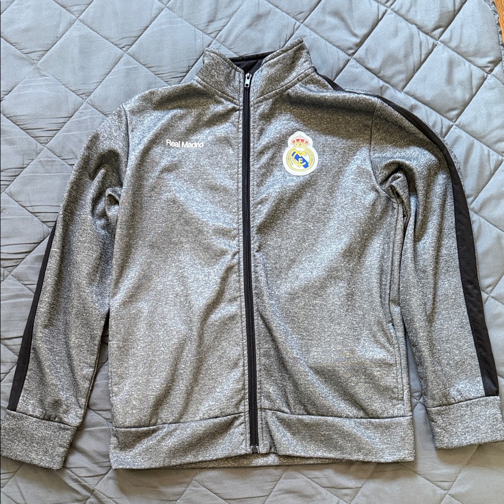 Real Madrid Kids Gray Jacket